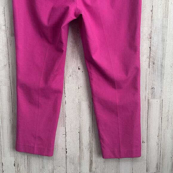 Ann‎ Taylor Eva Ankle Pants 12 Petite Career Pink Stretch Pockets Spring NEW - Picture 5 of 9